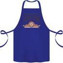 Im Just Here for the Savasana Funny Yoga Cotton Apron 100% Organic Royal Blue