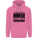 Im a Nurse Whats Your Superpower Nursing Childrens Kids Hoodie Azalea