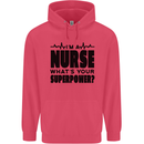 Im a Nurse Whats Your Superpower Nursing Childrens Kids Hoodie Heliconia