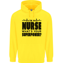 Im a Nurse Whats Your Superpower Nursing Childrens Kids Hoodie Yellow