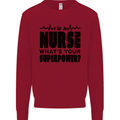 Im a Nurse Whats Your Superpower Nursing Kids Sweatshirt Jumper Red