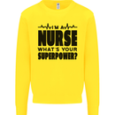 Im a Nurse Whats Your Superpower Nursing Kids Sweatshirt Jumper Yellow