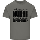 Im a Nurse Whats Your Superpower Nursing Kids T-Shirt Childrens Charcoal