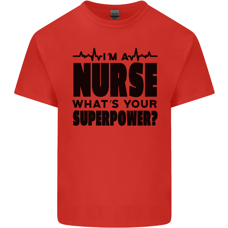 Im a Nurse Whats Your Superpower Nursing Kids T-Shirt Childrens Red