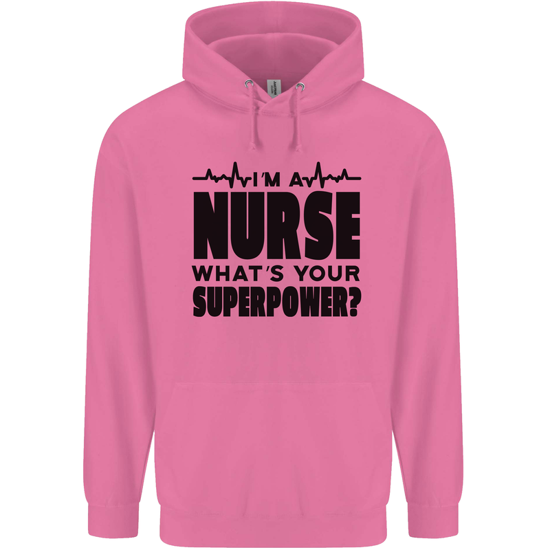 Im a Nurse Whats Your Superpower Nursing Mens 80% Cotton Hoodie Azelea