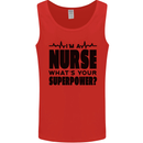 Im a Nurse Whats Your Superpower Nursing Mens Vest Tank Top Red