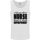 Im a Nurse Whats Your Superpower Nursing Mens Vest Tank Top White