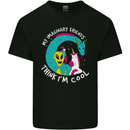 Imaginary Friends Alien Dragon Unicorn Mens Cotton T-Shirt Tee Top Black