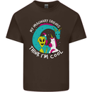 Imaginary Friends Alien Dragon Unicorn Mens Cotton T-Shirt Tee Top Dark Chocolate