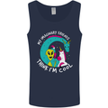 Imaginary Friends Alien Dragon Unicorn Mens Vest Tank Top Navy Blue