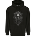 Immortal Skulls Gothic Goth Heavy Metal Rock Childrens Kids Hoodie Black