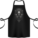 Immortal Skulls Gothic Goth Heavy Metal Rock Cotton Apron 100% Organic Black