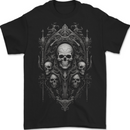 Immortal Skulls Gothic Goth Heavy Metal Rock Mens T-Shirt 100% Cotton BLACK