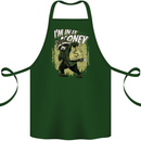 In It for the Money Cash Raccoon Funny Cotton Apron 100% Organic Forest Green