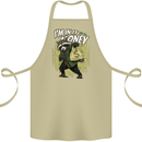 In It for the Money Cash Raccoon Funny Cotton Apron 100% Organic Khaki