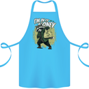 In It for the Money Cash Raccoon Funny Cotton Apron 100% Organic Turquoise