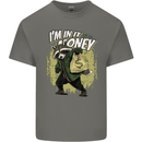 In It for the Money Cash Raccoon Funny Mens Cotton T-Shirt Tee Top Charcoal
