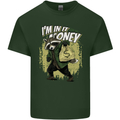 In It for the Money Cash Raccoon Funny Mens Cotton T-Shirt Tee Top Forest Green