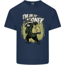 In It for the Money Cash Raccoon Funny Mens Cotton T-Shirt Tee Top Navy Blue