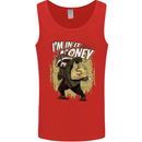 In It for the Money Cash Raccoon Funny Mens Vest Tank Top Red