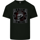 In Music We Trust Punk Rock Skull Mens Cotton T-Shirt Tee Top Black