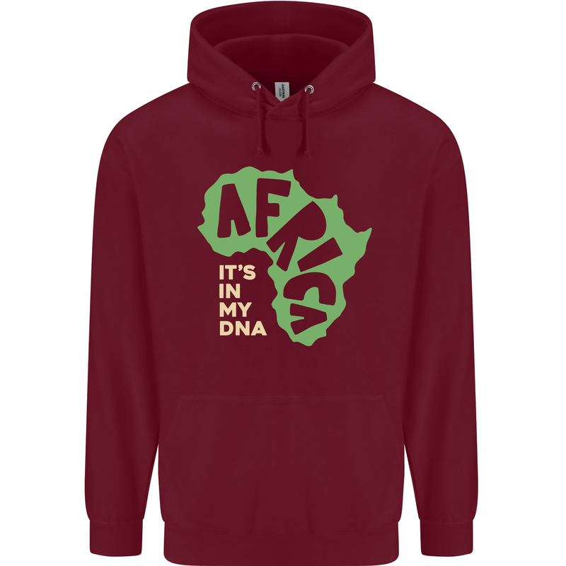 In My DNA Juneteenth Black Lives Matter African Childrens Kids Hoodie Maroon