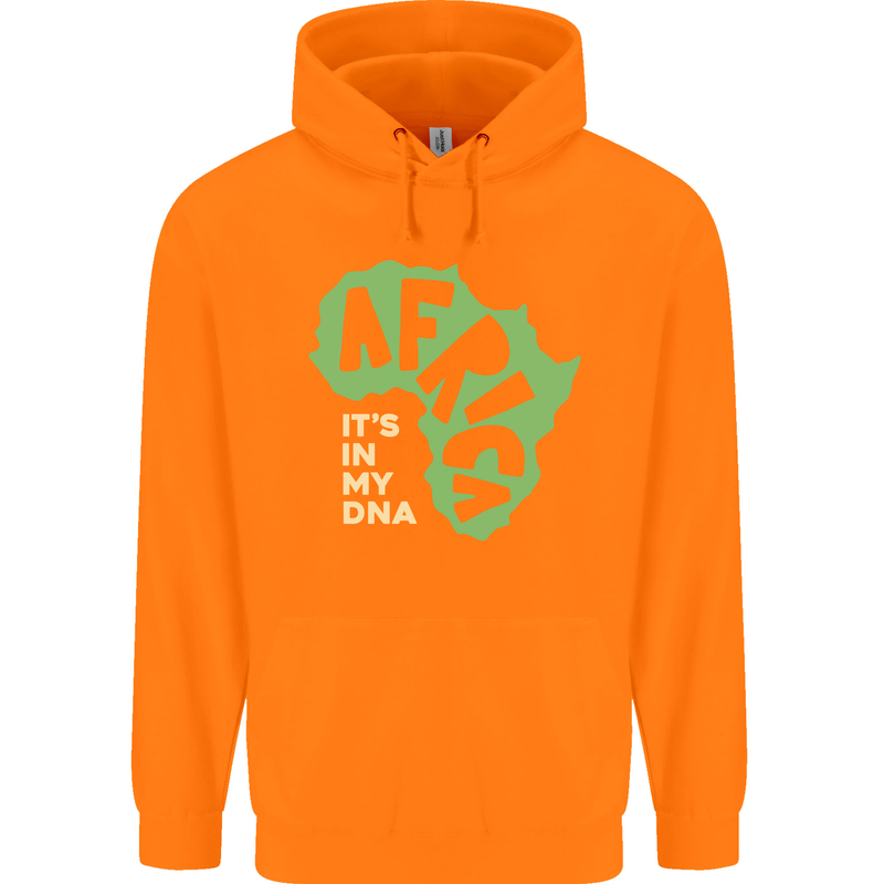 In My DNA Juneteenth Black Lives Matter African Childrens Kids Hoodie Orange