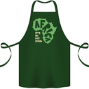 In My DNA Juneteenth Black Lives Matter African Cotton Apron 100% Organic Forest Green