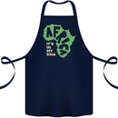 In My DNA Juneteenth Black Lives Matter African Cotton Apron 100% Organic Navy Blue