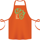 In My DNA Juneteenth Black Lives Matter African Cotton Apron 100% Organic Orange