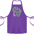 In My DNA Juneteenth Black Lives Matter African Cotton Apron 100% Organic Purple