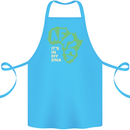 In My DNA Juneteenth Black Lives Matter African Cotton Apron 100% Organic Turquoise