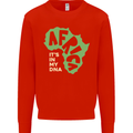 In My DNA Juneteenth Black Lives Matter African Kids Sweatshirt Jumper Bright Red