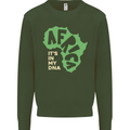 In My DNA Juneteenth Black Lives Matter African Kids Sweatshirt Jumper Forest Green