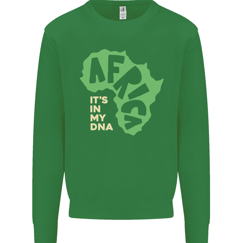 In My DNA Juneteenth Black Lives Matter African Kids Sweatshirt Jumper Irish Green