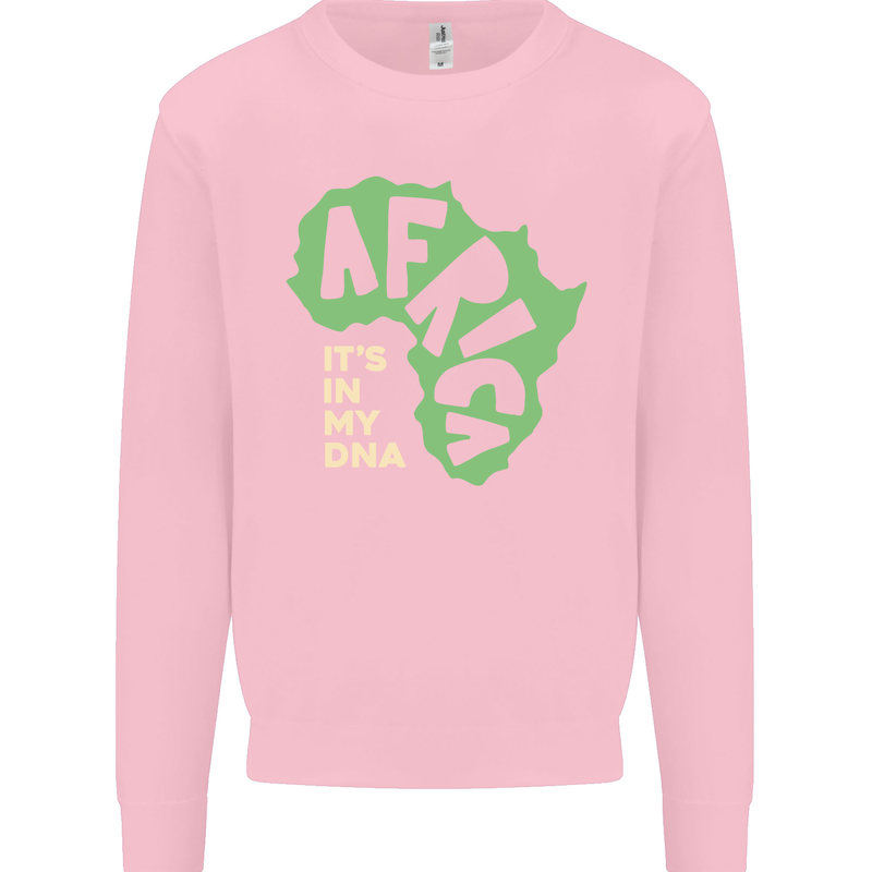 In My DNA Juneteenth Black Lives Matter African Kids Sweatshirt Jumper Light Pink