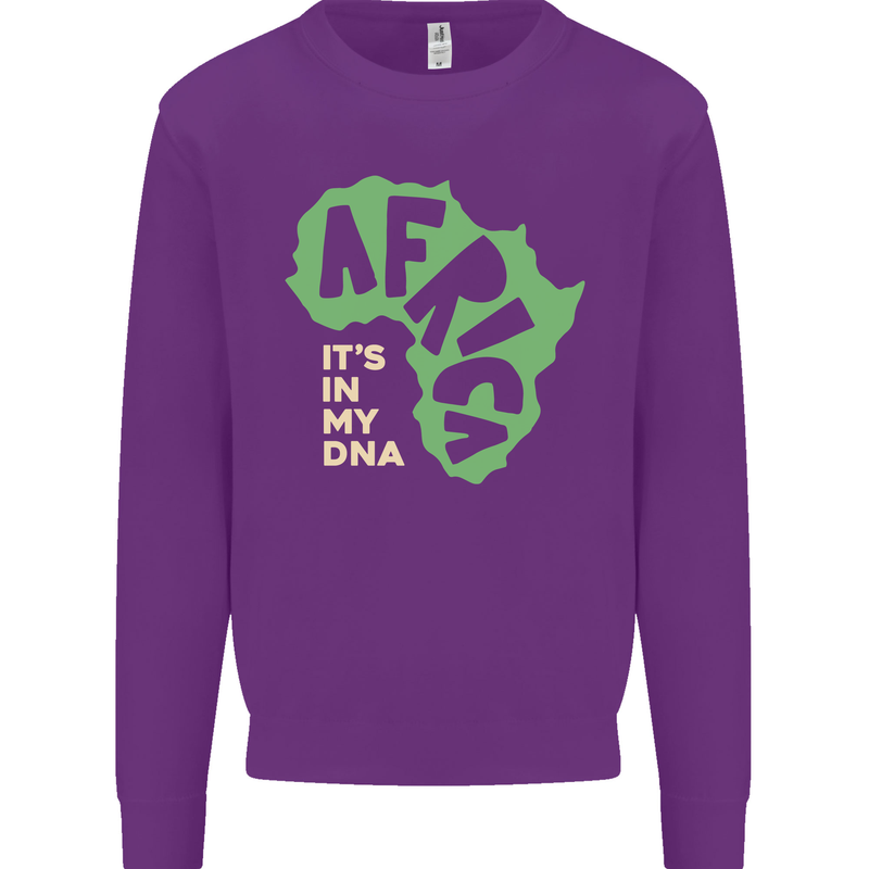 In My DNA Juneteenth Black Lives Matter African Kids Sweatshirt Jumper Purple