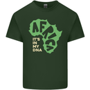 In My DNA Juneteenth Black Lives Matter African Mens Cotton T-Shirt Tee Top Forest Green