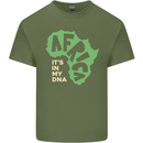 In My DNA Juneteenth Black Lives Matter African Mens Cotton T-Shirt Tee Top Military Green