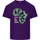In My DNA Juneteenth Black Lives Matter African Mens Cotton T-Shirt Tee Top Purple