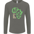 In My DNA Juneteenth Black Lives Matter African Mens Long Sleeve T-Shirt Charcoal