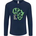 In My DNA Juneteenth Black Lives Matter African Mens Long Sleeve T-Shirt Navy Blue