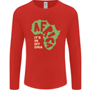 In My DNA Juneteenth Black Lives Matter African Mens Long Sleeve T-Shirt Red