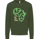 In My DNA Juneteenth Black Lives Matter African Mens Sweatshirt Jumper Forest Green