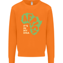 In My DNA Juneteenth Black Lives Matter African Mens Sweatshirt Jumper Orange