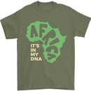 In My DNA Juneteenth Black Lives Matter African Mens T-Shirt 100% Cotton Military Green