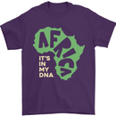 In My DNA Juneteenth Black Lives Matter African Mens T-Shirt 100% Cotton Purple