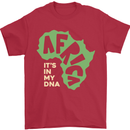In My DNA Juneteenth Black Lives Matter African Mens T-Shirt 100% Cotton Red