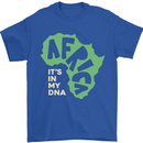 In My DNA Juneteenth Black Lives Matter African Mens T-Shirt 100% Cotton Royal Blue
