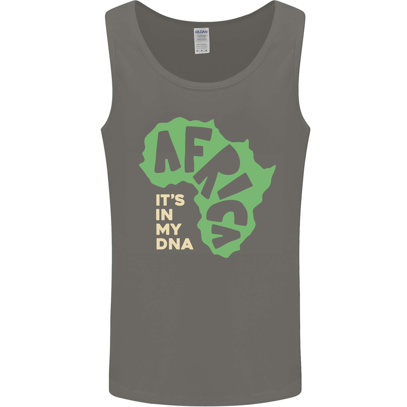 In My DNA Juneteenth Black Lives Matter African Mens Vest Tank Top Charcoal